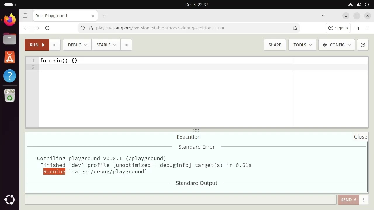 Corso Rust&Linux - 2: Sito ufficiale e playground di Rust