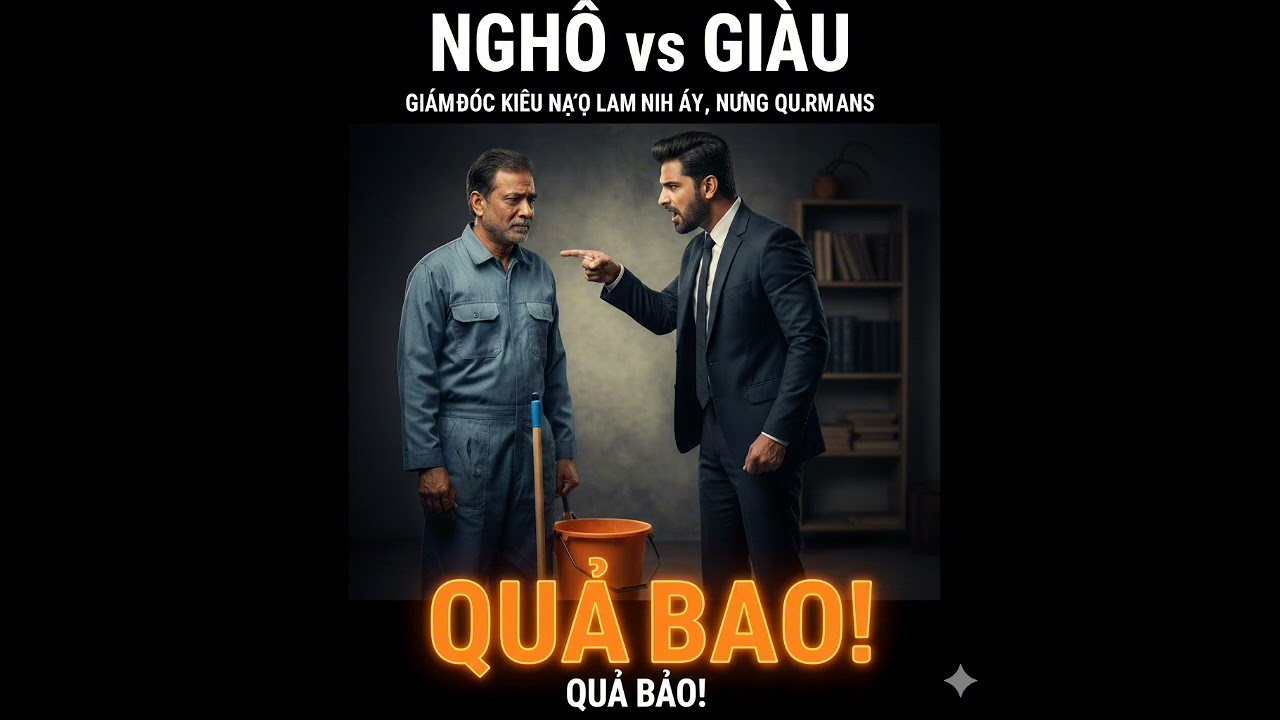 Quả báo nhãn tiền: Giám đốc kiêu ngạo coi thường người quét dọn và cái kết đắng.