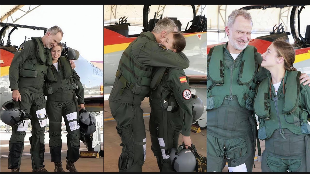 The Emotional Moment King Felipe & Princess Leonor Hug After Historic Formation Flight! 🇪🇸
