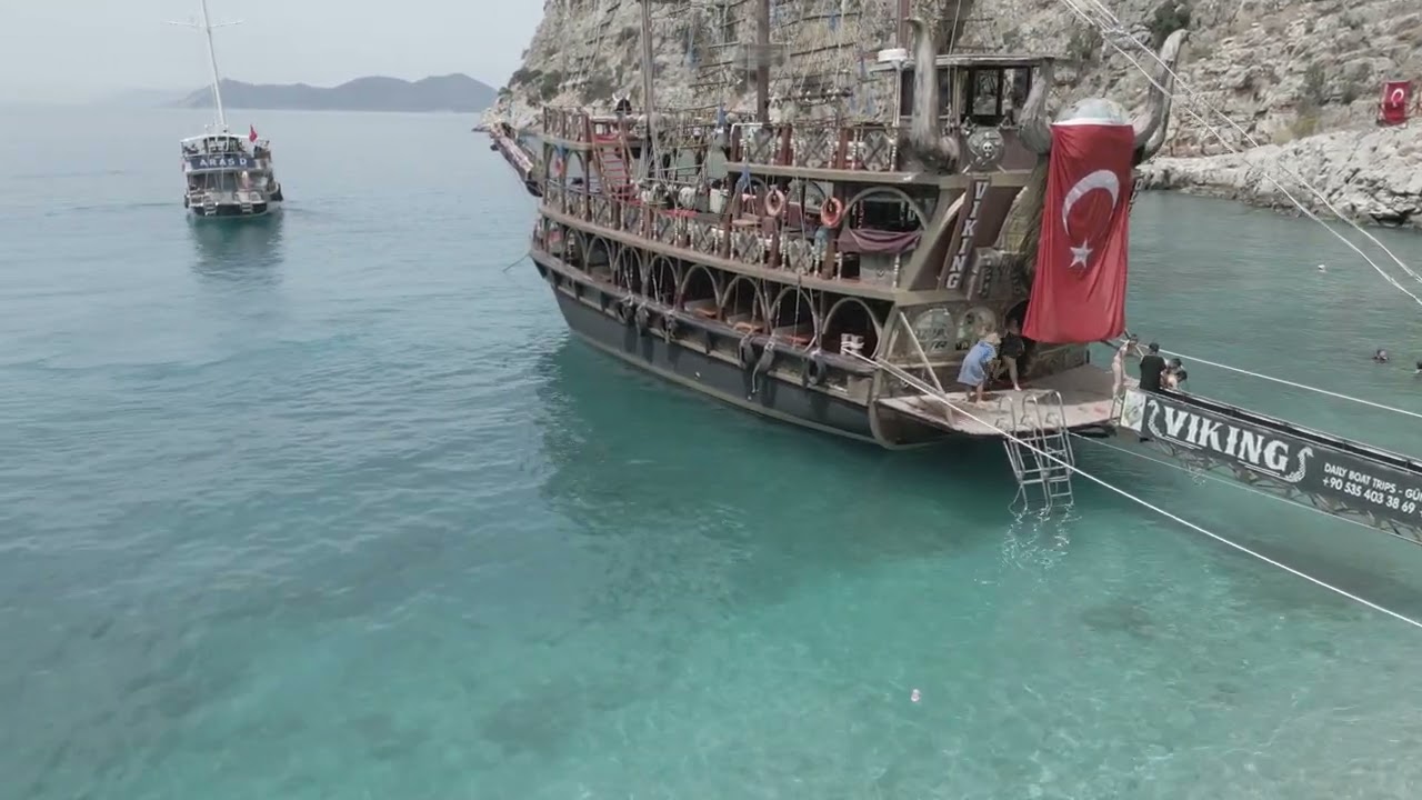 Fethiye Kelebekler Vadisinde Dron DJİ mini 4 pro çekimi