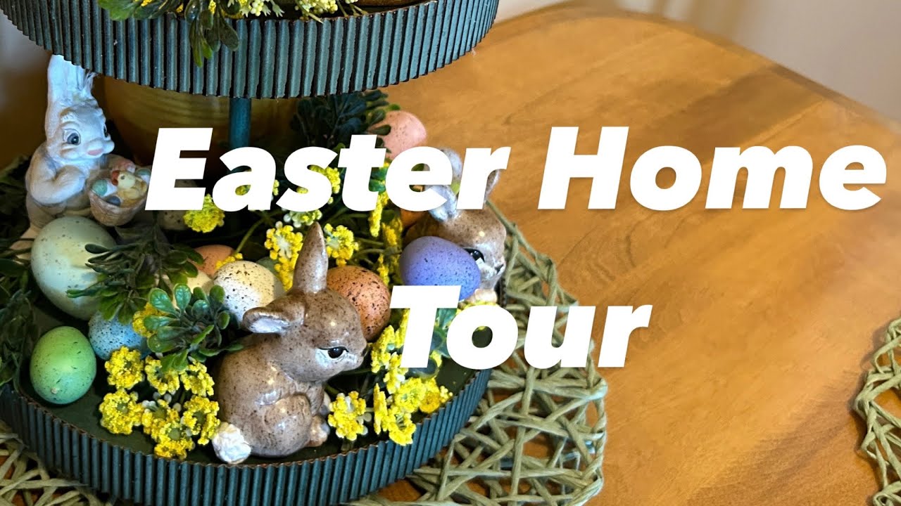 EASTER HOME TOUR | DECORATING IDEAS | TRADITIONAL HOME DECOR | THRIFTED | VINTAGE EASTER HOME TOUR