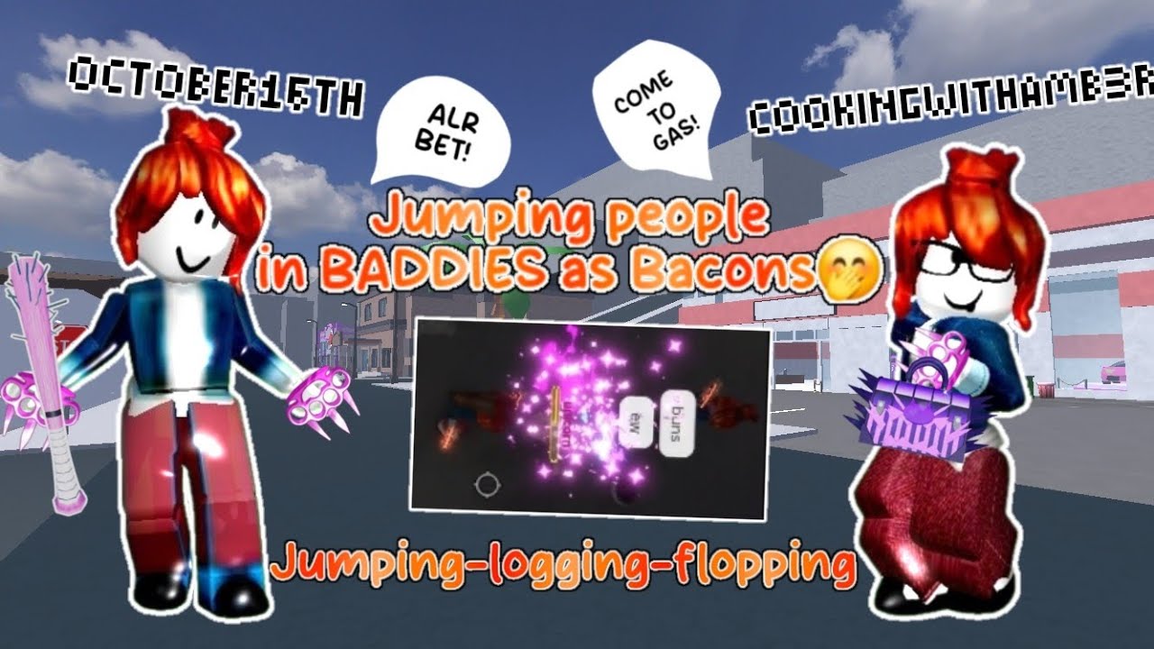 Jumping People In BADDIES As Bacons 🥓🤭 [Roblox] -With friends