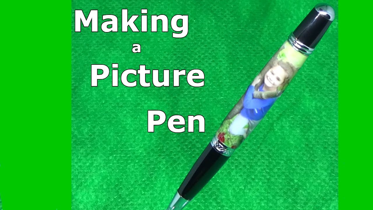 Making a Picture Pen with label casting and lathe turning