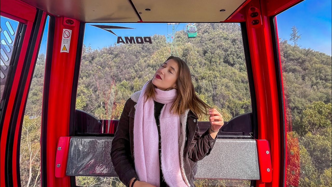 Subindo no Cerro San Cristóbal / Parque Metropolitano / Chile