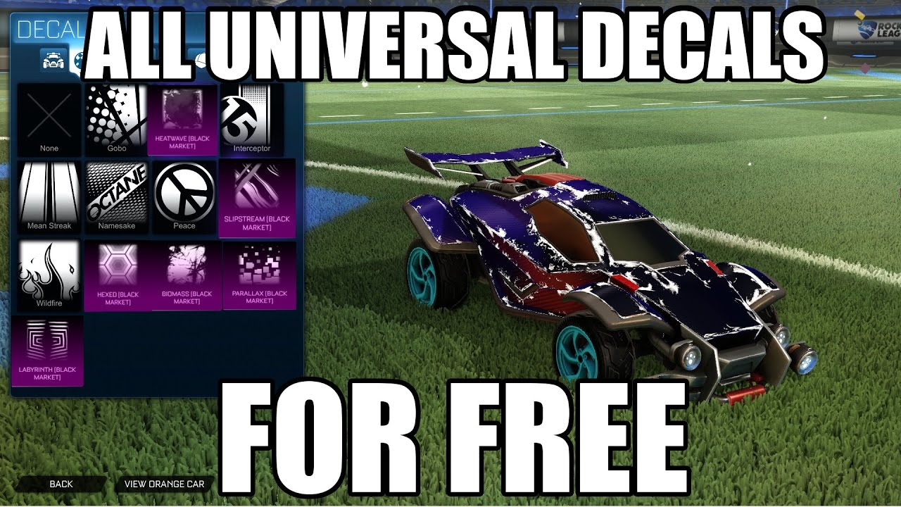 HOW TO GET ALL UNIVERSAL DECALS FOR FREE