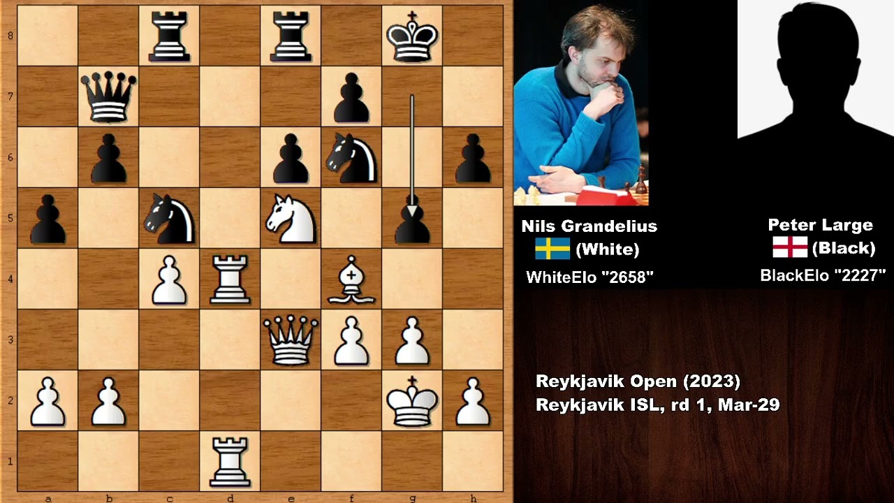 Nils Grandelius vs Peter Large - Reykjavik Open (2023)
