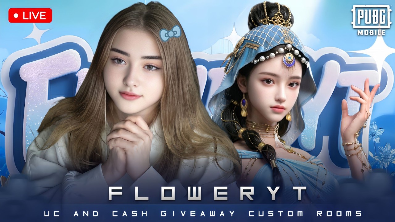 PUBG MOBILE LIVE | UC AND CASH GIVE AWAY | CUSTOM ROOMS | ROAD TO 30K | FLOWER YT
