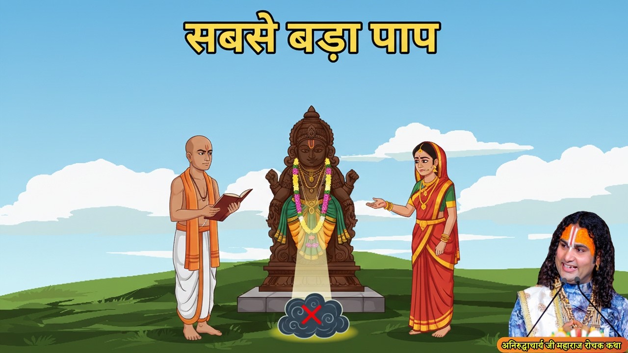 सबसे बड़ा पाप - रोचक कथा | Dharmik Kahaniya #aniruddhacharyaji