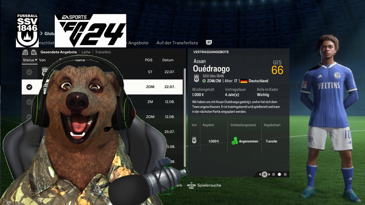 SSV Ulm Karriere #1 / erstes mal EA Sports FC 24 mit @petri