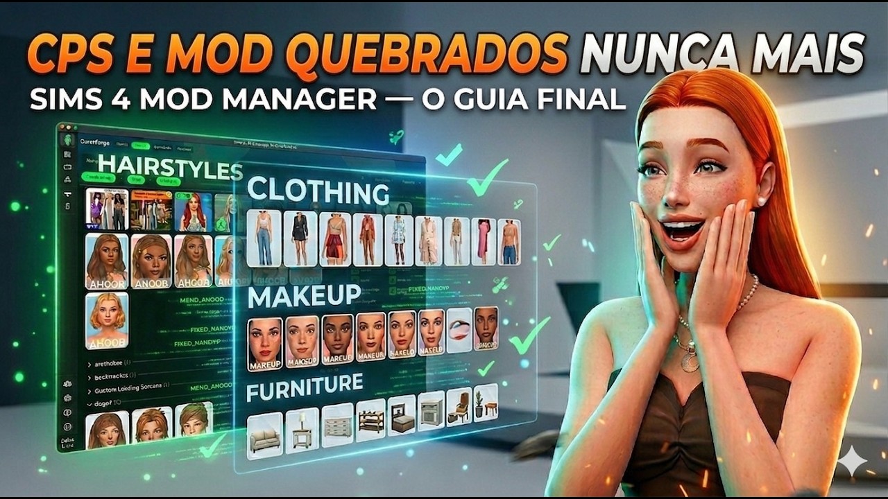 Como organizar MODS e CPS no The Sims 4|corrija e atualize conte&uacute;do personalizado |Guia Mod Manager