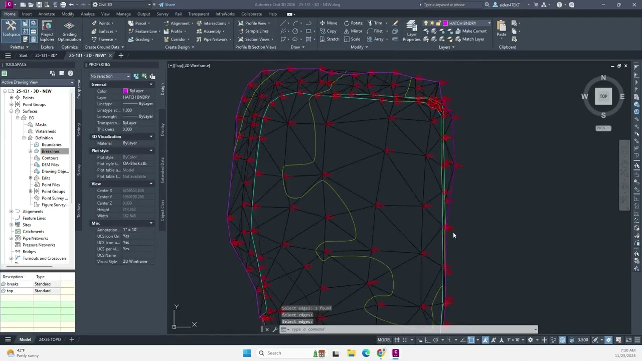 How to paste a surface into another surface in Civil 3D