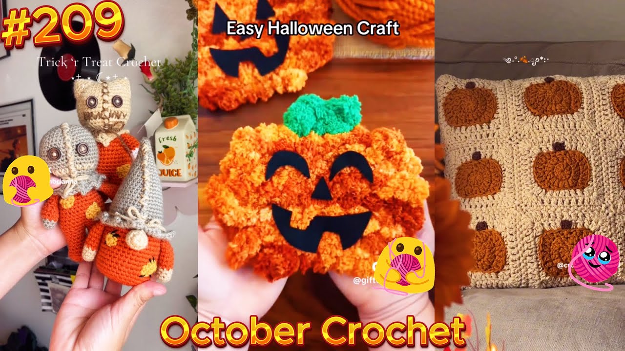 🧶💖 Halloween Crochet TikTok Compilation - Crochet Tok Fam 🧶💖 #209