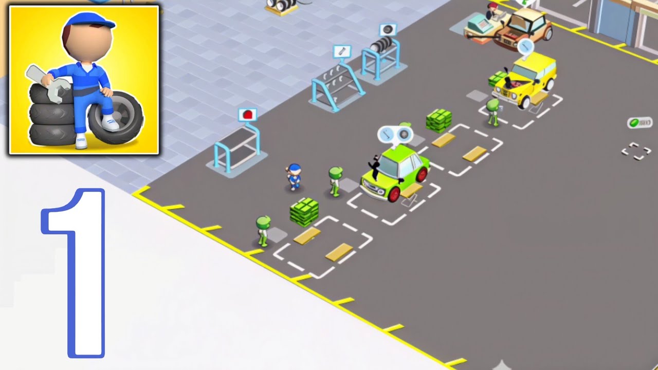 Busy Garage - Gameplay Walkthrough Part 1 - Garage Manager 