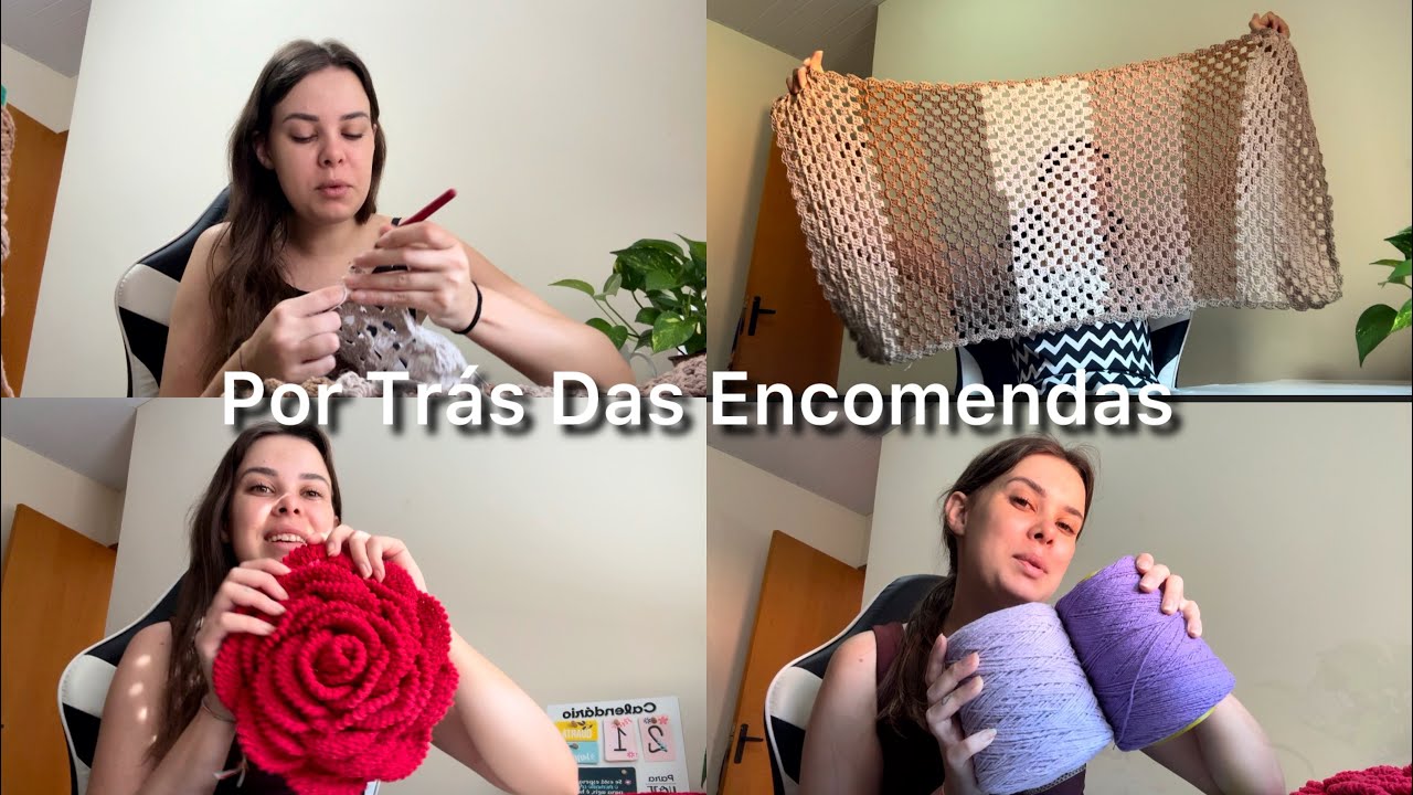 Vlog de Rotina: Dois dias comigo| muita produção #crochet #croche #vlog 