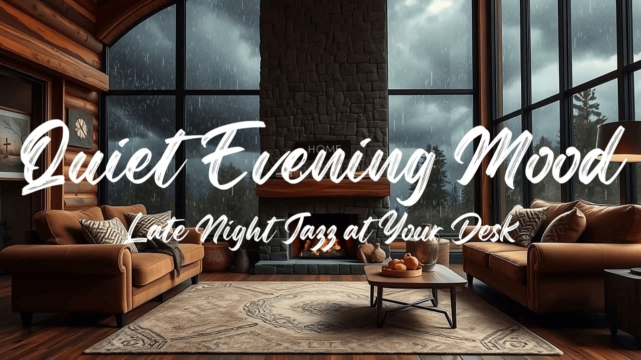 Late Night Jazz at Your Desk  (60 Minutes)  | Quiet Evening Mood