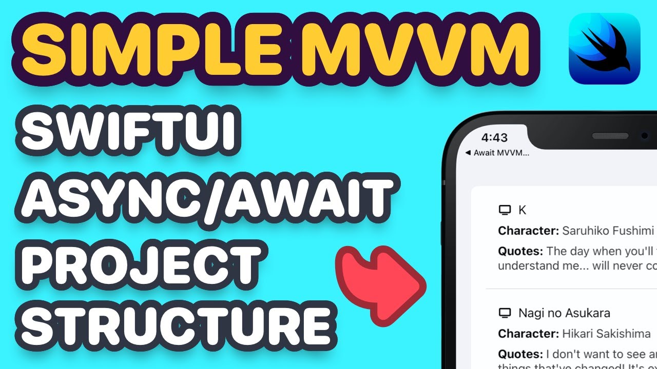 Breaking Down My SwiftUI Async Await MVVM Project Structure & SwiftUI Architecture: SwiftUI Tutorial