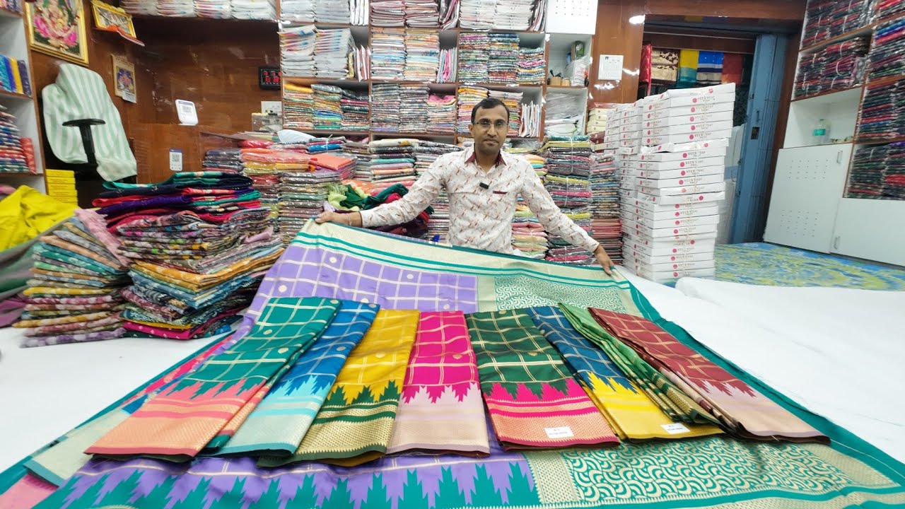 Rs. 165 ರೂಪಾಯಿಗೆ ಪೂಣಂ ಸೀರೆ ಕೊಡುತ್ತಾರೆ chickpet wholesale Poonam fancy saree direct factory price