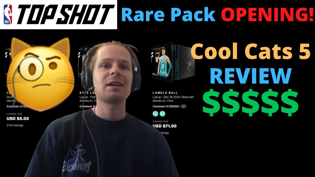 NBA Top Shot RARE Pack Opening and Cool Cats 5 Challenge!
