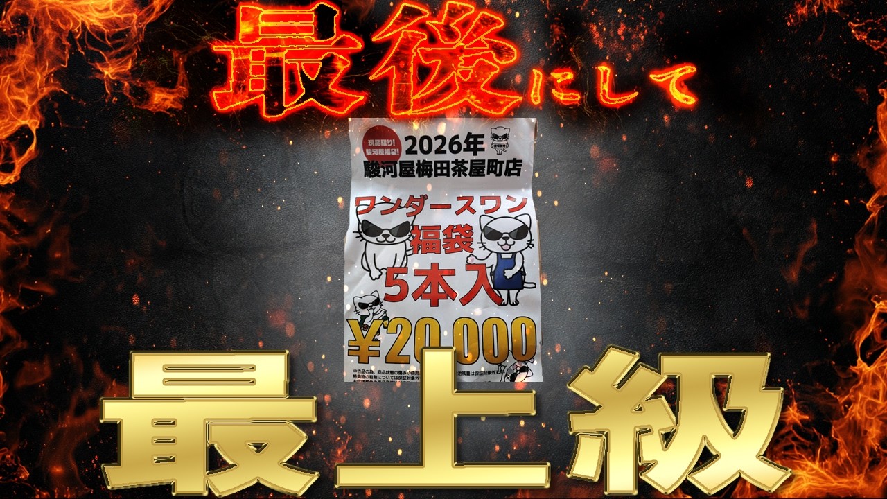 ラストはこれだ！最後まで大阪はパンチの効いた福袋でした！ワンダースワン2万レッツ開封！　開封動画