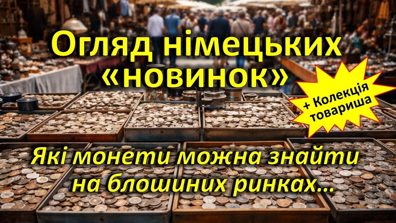 Огляд монет, куплених на блошиних ринках! + Монети з полімером!