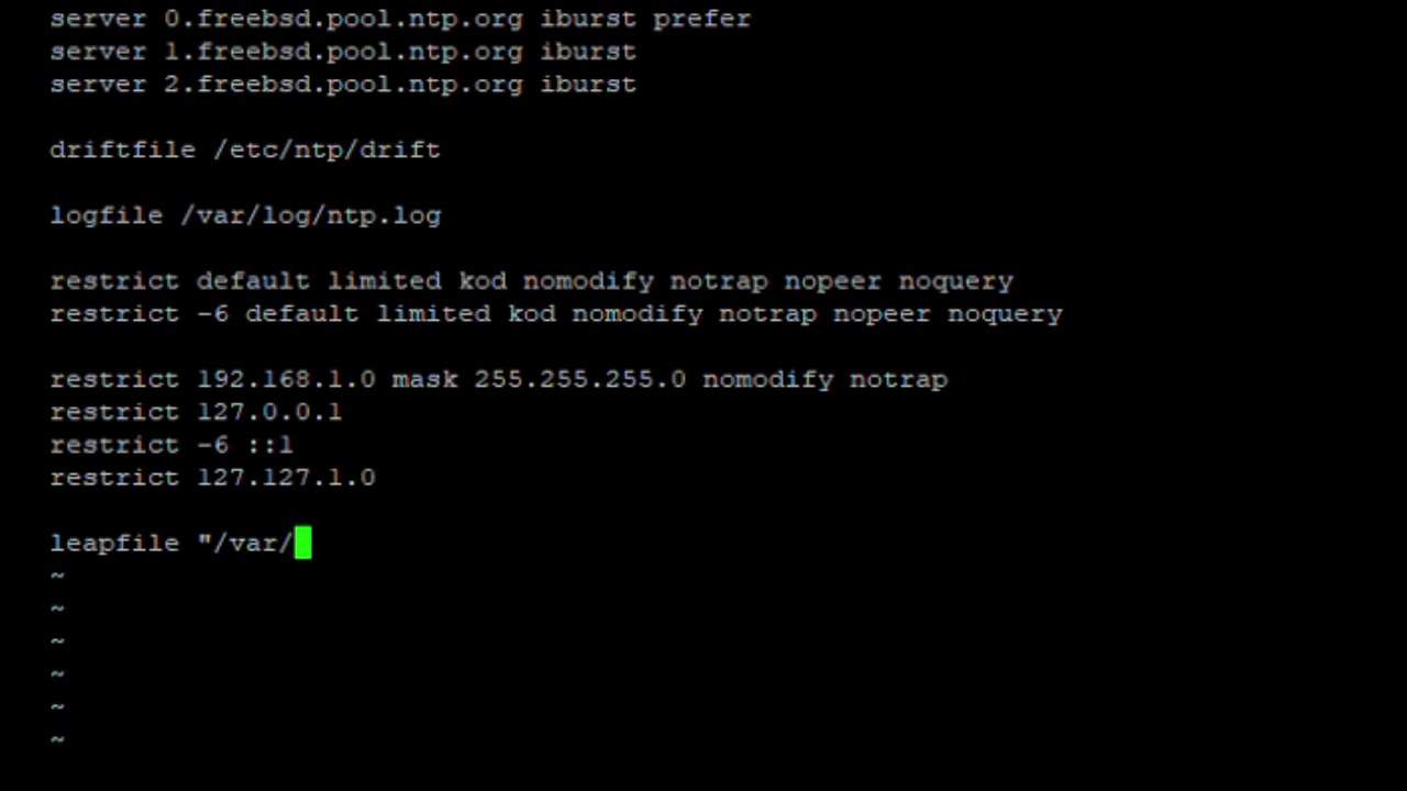 FreeBSD NTP сервер