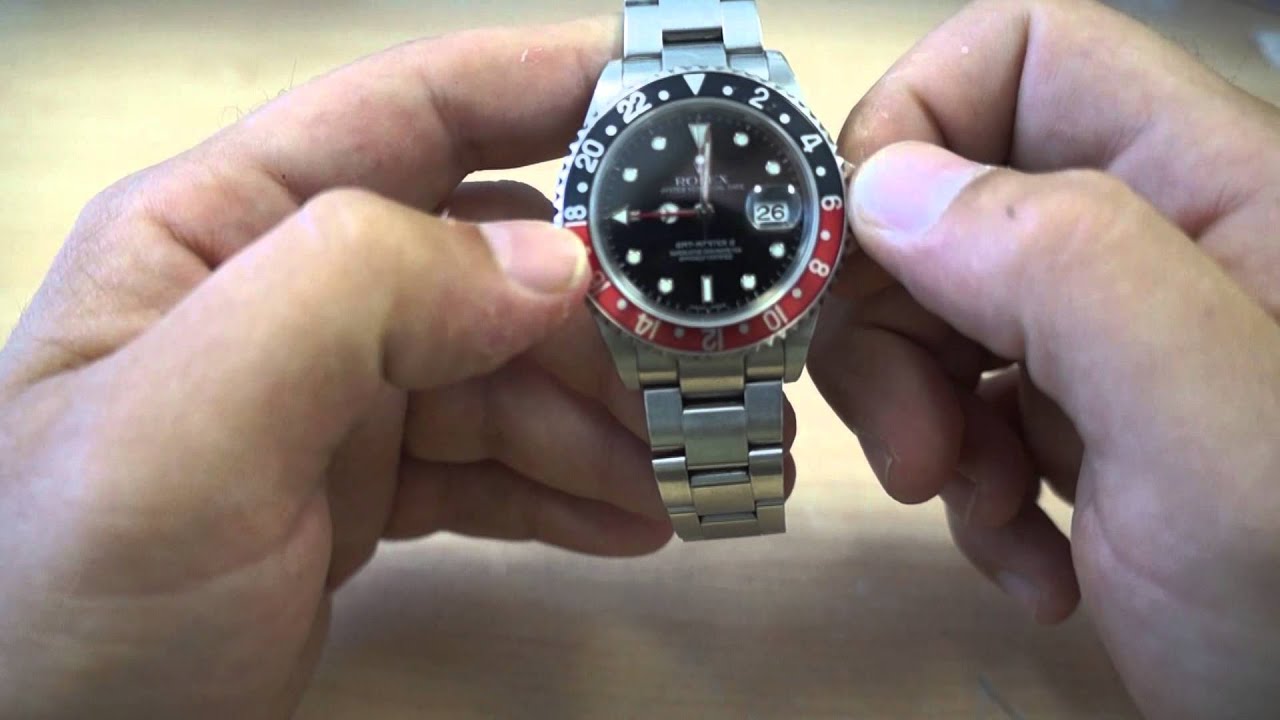 Rolex GMT Master 2 16710, 16713 How To Set Dual Time Zone BY GOLDWATCHCO