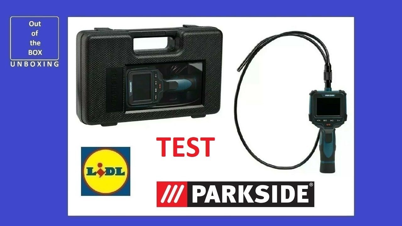 Parkside Inspection Camera with Display PKI 2.7 A1 REVIEW / TEST (Lidl 1.5V AA 120cm LCD LED)