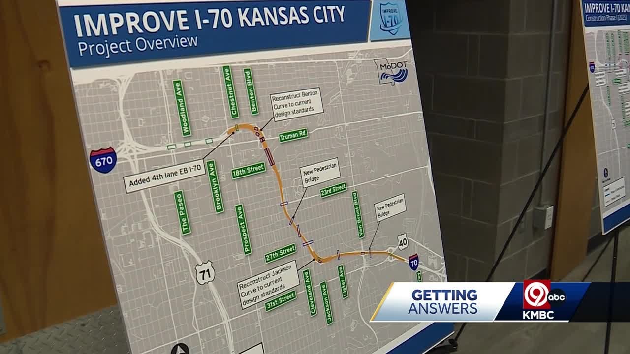 Major upgrades coming to four miles of I-70 downtown in Kansas City