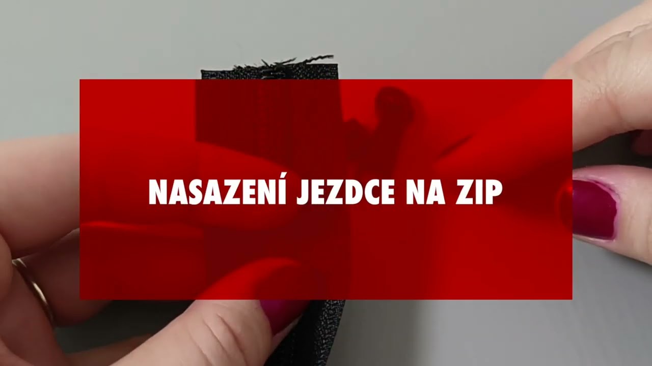 Jak nasadit jezdec na metrážový zip? | How to put a slider on a zipper?