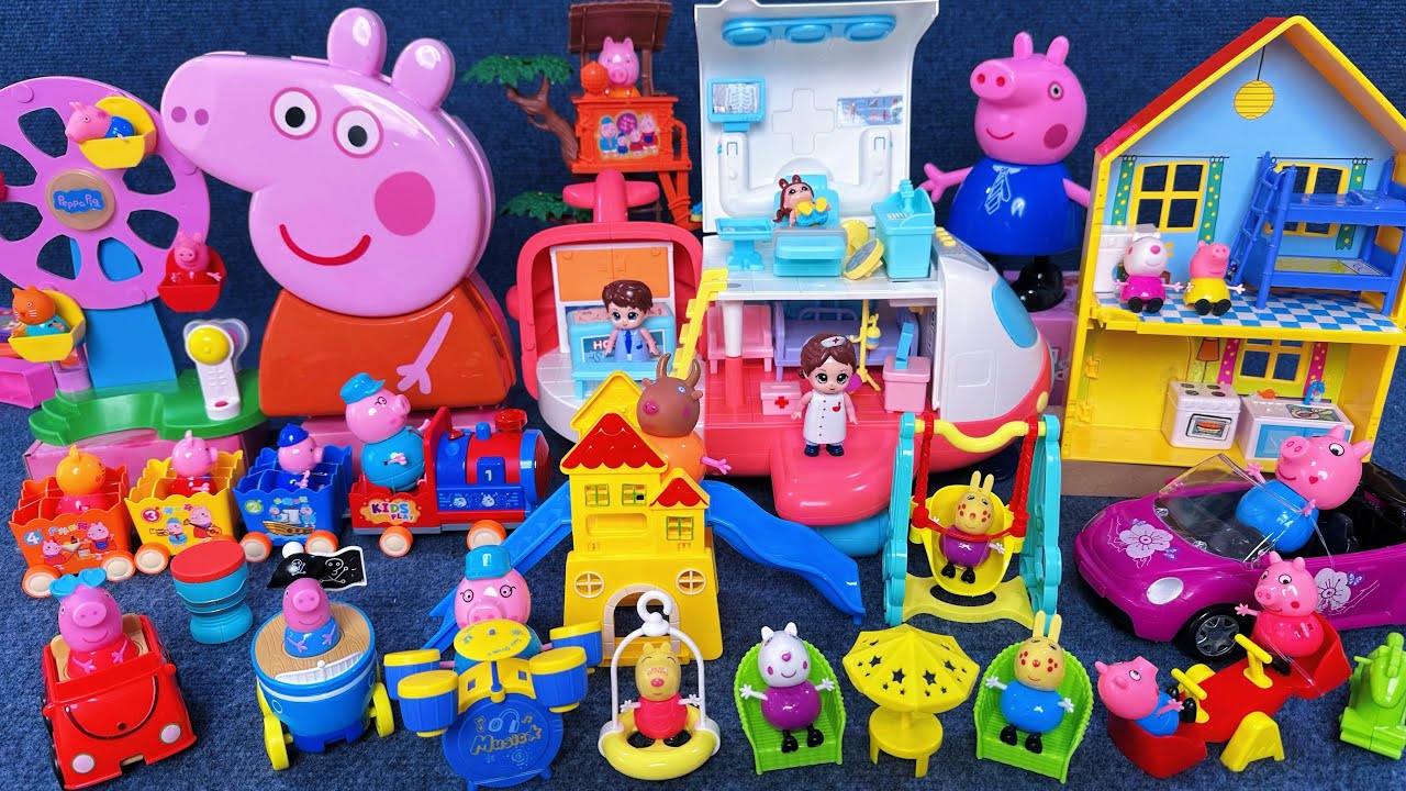 12 Minutes Satisfying with Unboxing Peppa Pig Transforming Medical Plane Playset ASMR | Review Toys