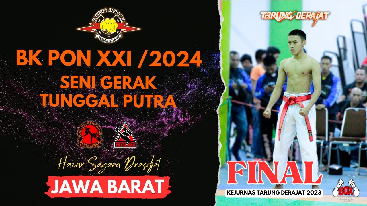 Seni Gerak Tunggal Putra - Jawa Barat - BK PON XXI Tarung Derajat 2023 #tarungderajat