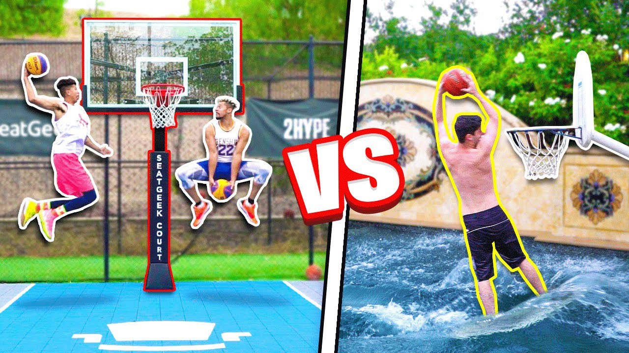 INSANE 2HYPE Pool + Mini Hoop Dunk Contest!