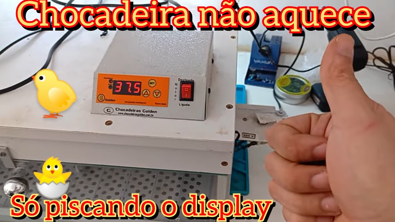 Chocadeira Golden, painel piscando não aquece, termistor de 10k aberto 🌡️