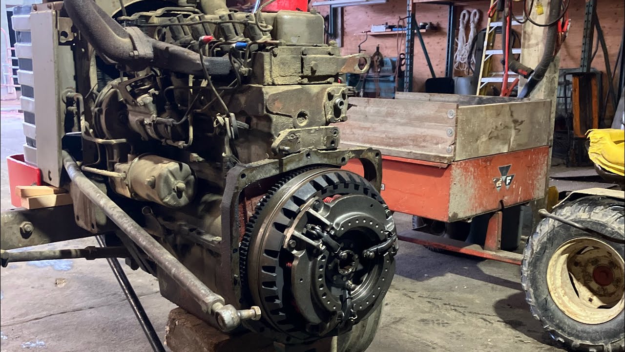 Clutch Replacement on Massey Ferguson 165   Pt 1  