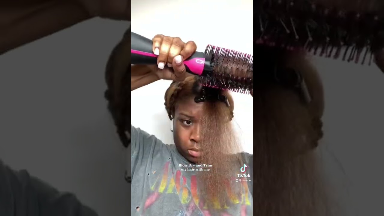 THE BEST BLOW DRYER FOR NATURAL HAIR 🤩🤩Revlon One-Step Hair Dryer & Volumizer Hot Air Brush!!