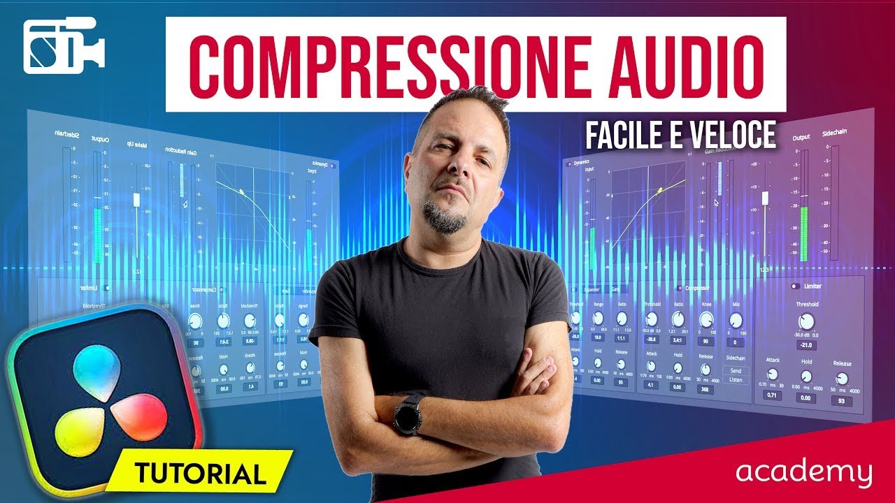 INCREDIBILE COME NON INTERESSI MAI CAPIRE DI AUDIO! - DAVINCI RESOLVE E COMPRESSORE AUDIO