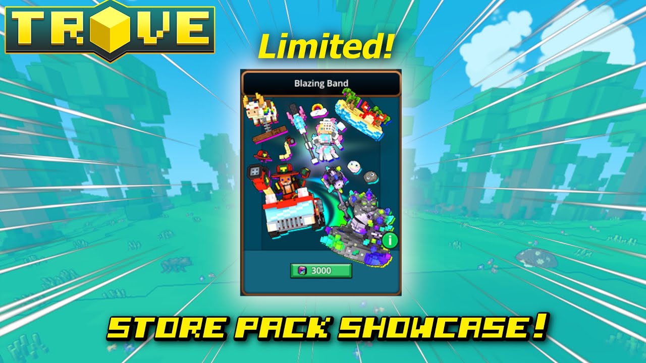 Trove Store Pack Showcase : Blazing Band (Splendid Summer 2021)