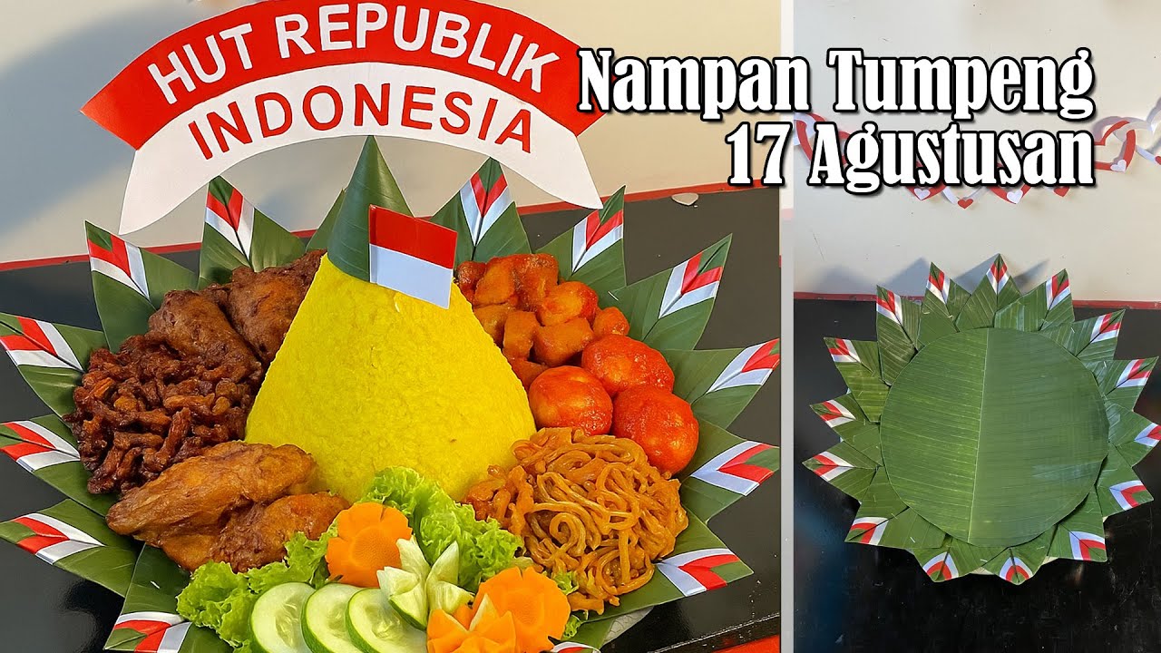 Cara Menghias Nampan Tumpeng Merah Putih Syukuran 17 Agustusan