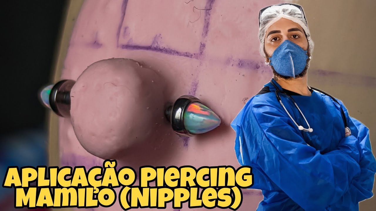 Aplica&ccedil;&atilde;o de piercing - Mamilo (Nipples) #Shorts