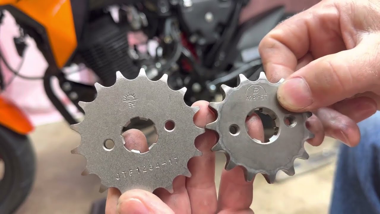 How to change the front sprocket and chain on the KP 150 mini a complete guide