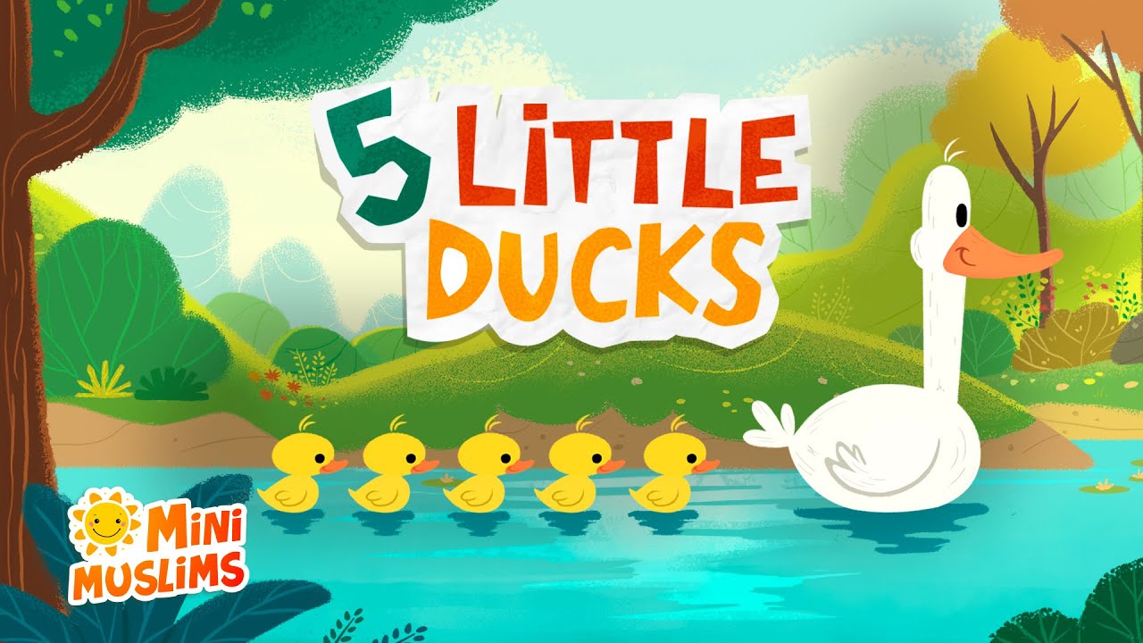 Islamic Songs For Kids 🪿 Five Little Ducks ☀️ Raef & MiniMuslims