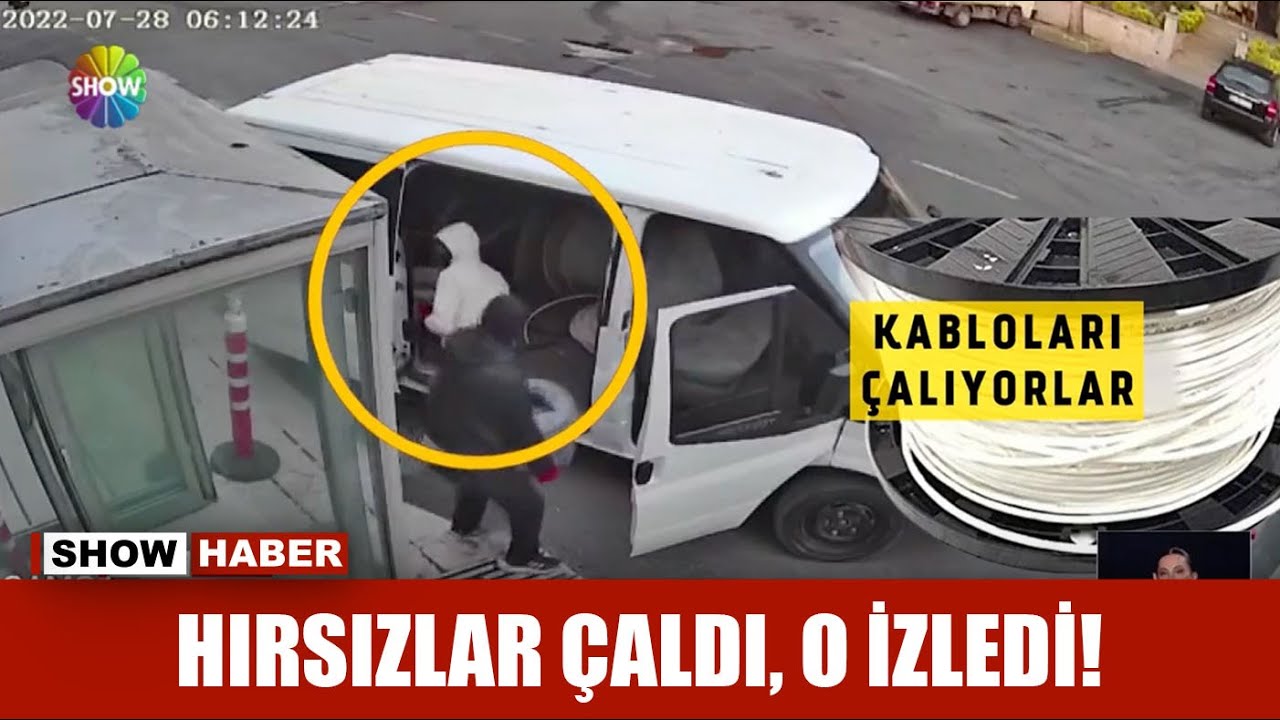 Hırsızlar çaldı, o izledi!