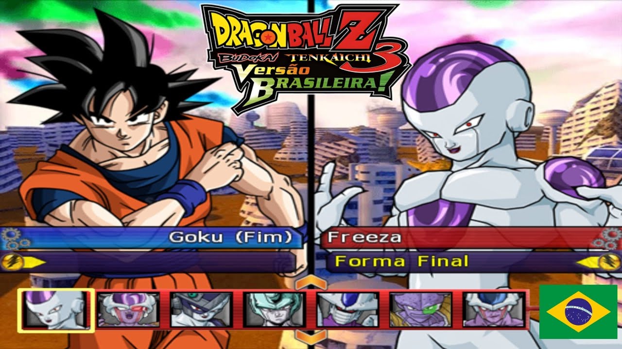 Goku e Vegeta (BASE) Vs Linhagem Freeza DBZ BT3 Versão Brasileira !