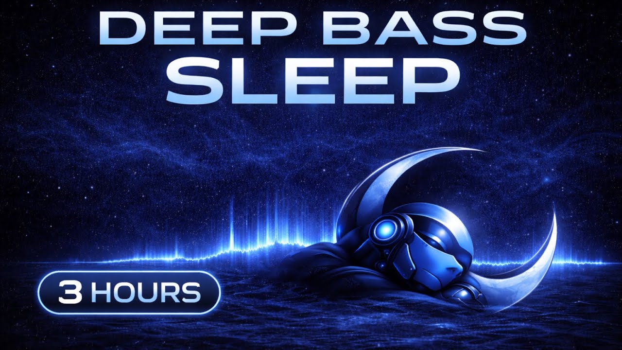3 Hours Deep Bass Sleep | Dark Electro Sub Drone (Black Screen)