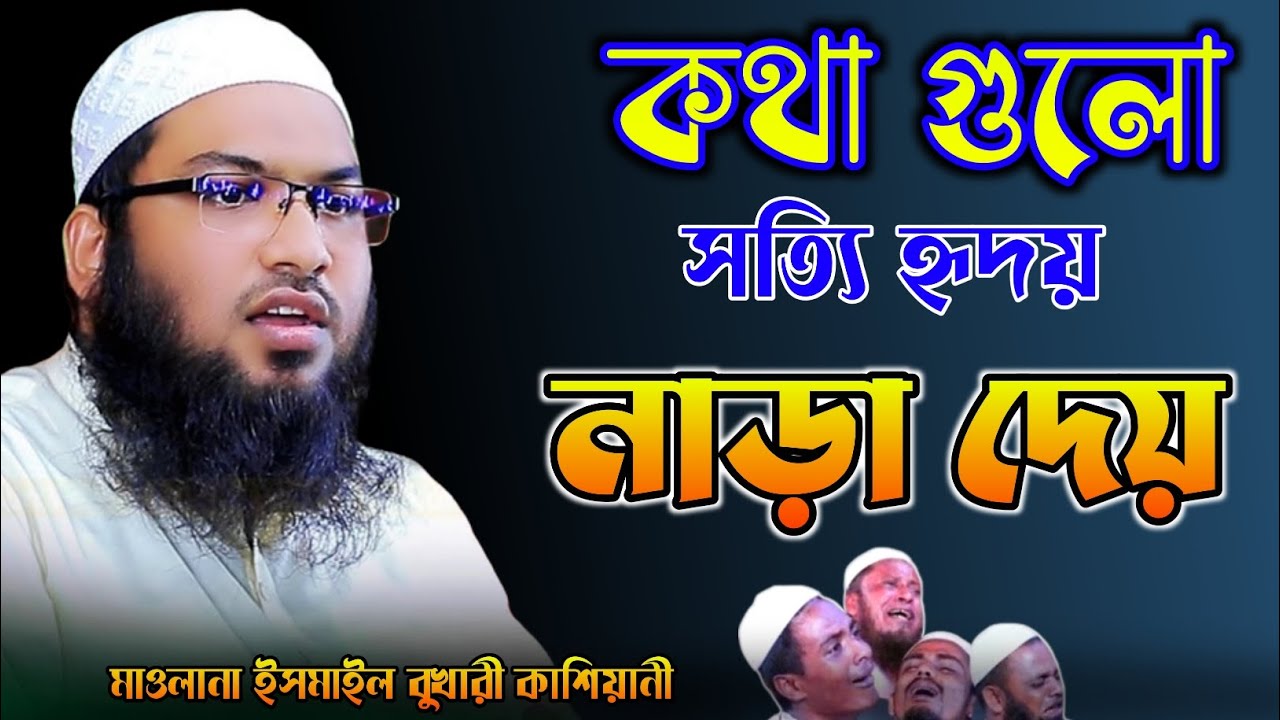 কথাগুলো সত্যি হৃদয় নাড়া দেয় দিল থেকে কথাগুলো একটিবার শুনুন মাওলানা ইসমাইল বোখারী কাশিয়ানী