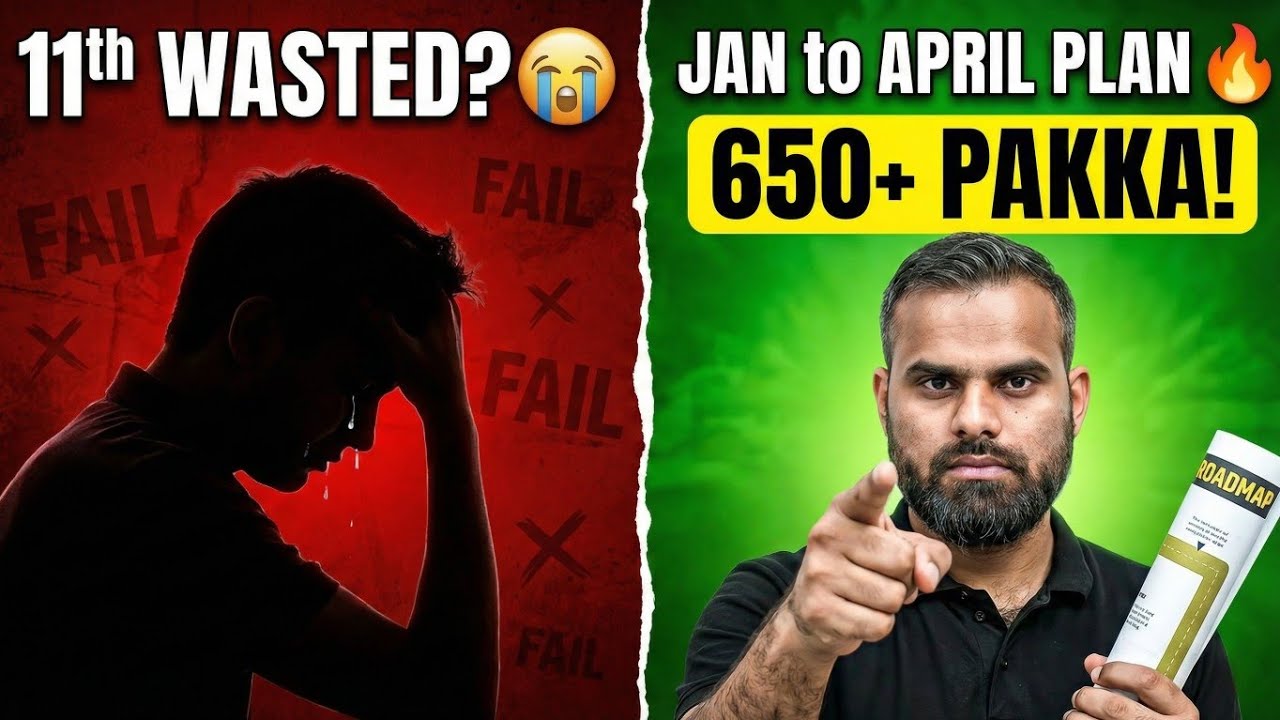 Class 11 Barbaad? 😭 Ab 12th Kaise Start Karein? 4 MONTHS ROADMAP🔥| Last Chance for JEE/NEET 