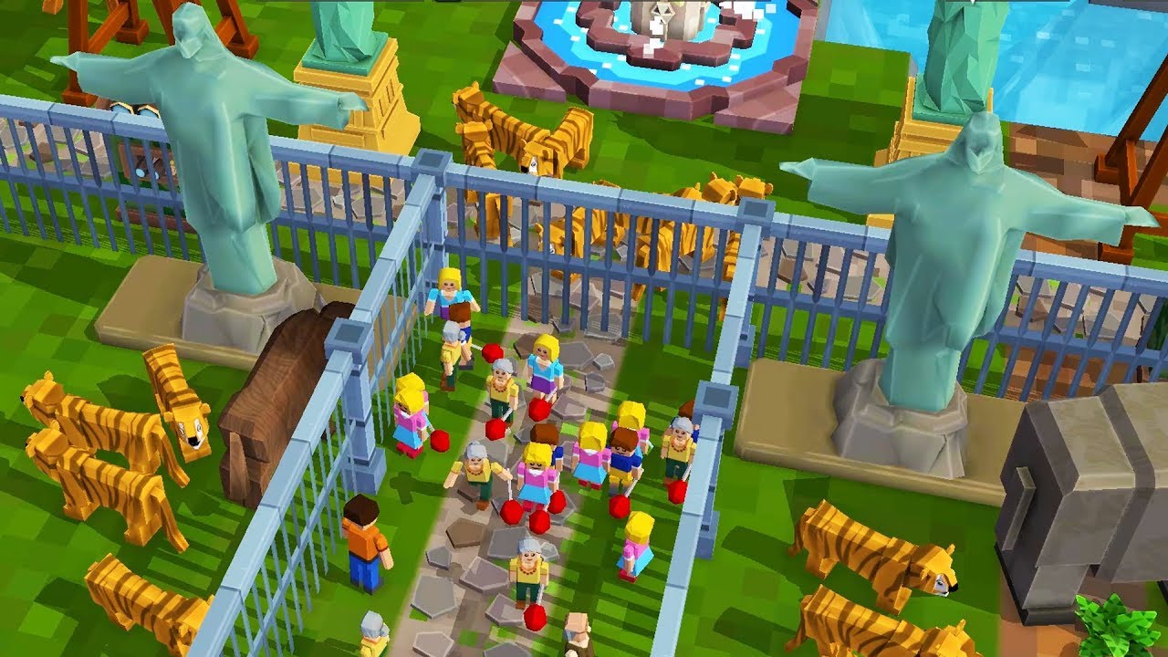 Построил зоопарк, но люди стали пленниками — Zoo Constructor