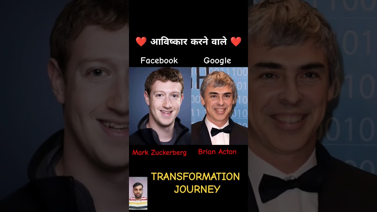 Mark Zuckerberg Vs Brian Acton💯✅ Age Transformation//##shorts #short #google #facebook #journey