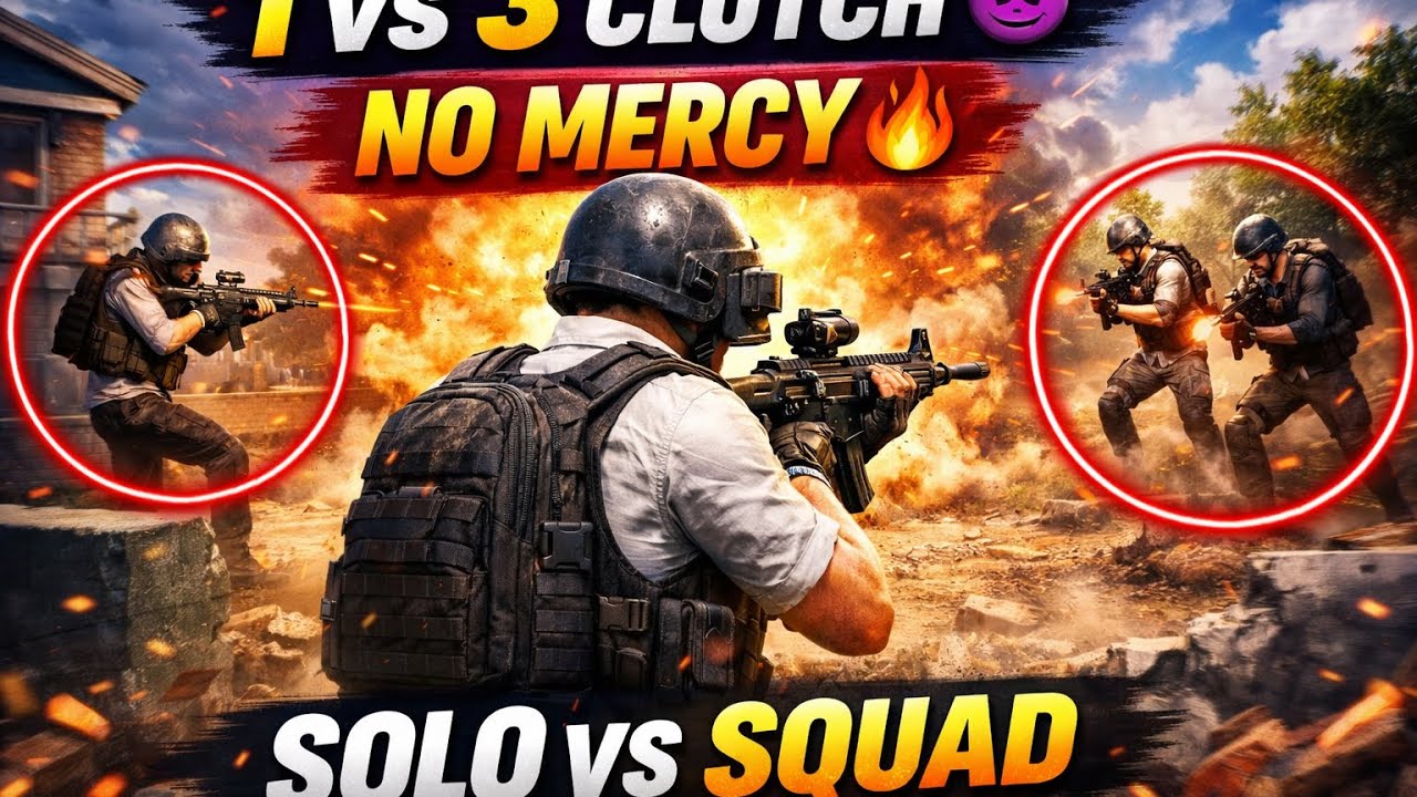 Random Squad Against Me 😎 1v3 Clutch in BGMI | Marathi noob Gameplay😅🤣#bgmi#bgmigameplay#bgmiclutch