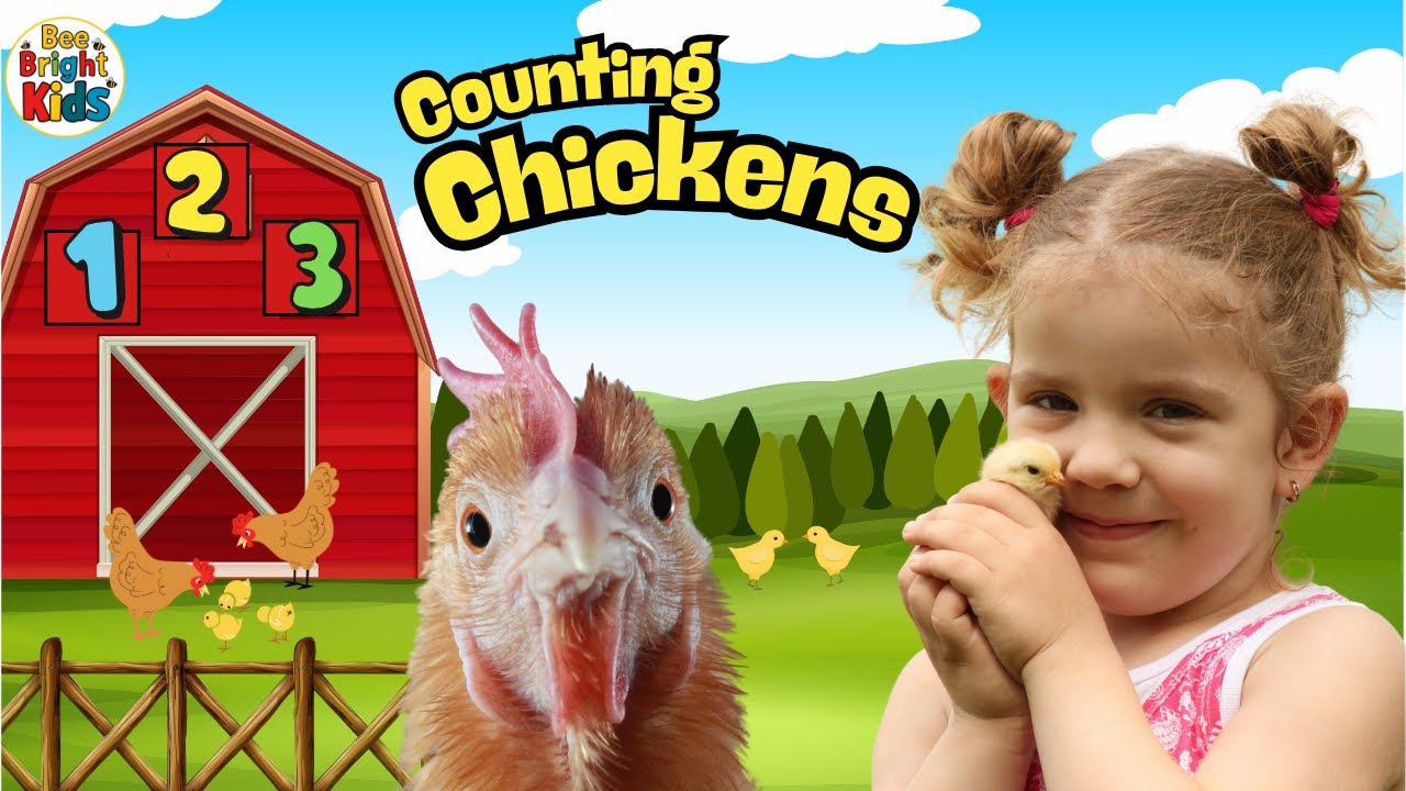 🐥 Chicken Number Song | Learn Numbers 1 to 10 for Kids  #chickens #funlearning